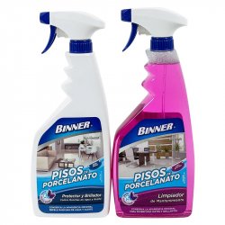 Set De Limpiador Y Brillador De Pisos Binner 1400 Ml - Home Sentry