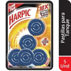 Set X 5 Pastillas Baño Harpic - Azul