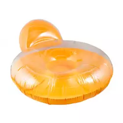 Sillon Camping Intex Inflable 137X122X70Cm Naranja 45 Kg Vinilo