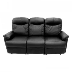 Sillón Reclinable Triple Oxford Expressions Furniture Negro