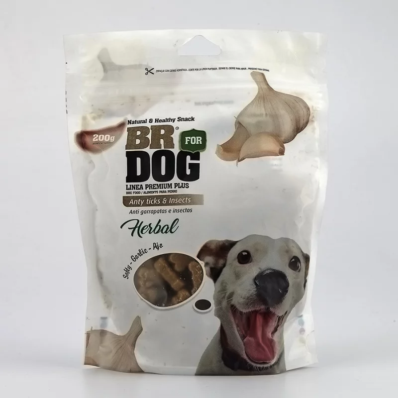 Snack Perro Br For Dog 418170 200 Gr Semiblando Herbal Ajo