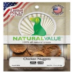 Snack Perro Natural Value 42.5 Gr Nugget Pollo 8006 Lp