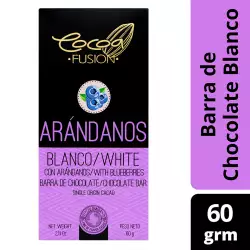 Tableta Chocolate Blanco Arándanos 60G