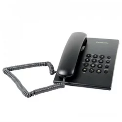 Teléfono Alámbrico Panasonic Kxts500Lxw Con B-Negro