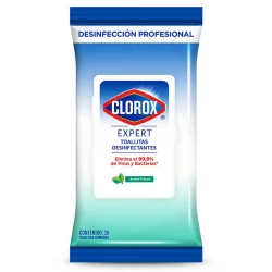 Toallitas Desinfectantes Clorox Expert Flowpack 30 Un 502018
