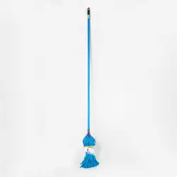 Trapero De Microfibra Azul 250Grs Cabo Laminado 140Cms Cab-043