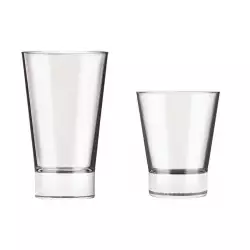 Vaso Largo + Corto Cristar London 394 Ml 8 Pz Vidrio