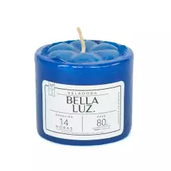 Veladora Bella Luz N3 5X5Cm Azul Parafina N3A