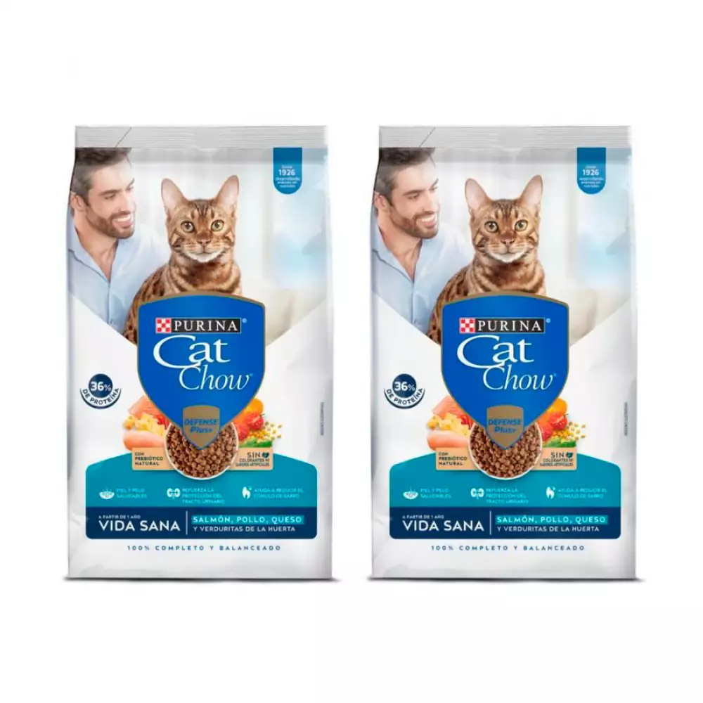 2 Ud Cat Chow Concentrado 1.3 Kg Salmon 12124449