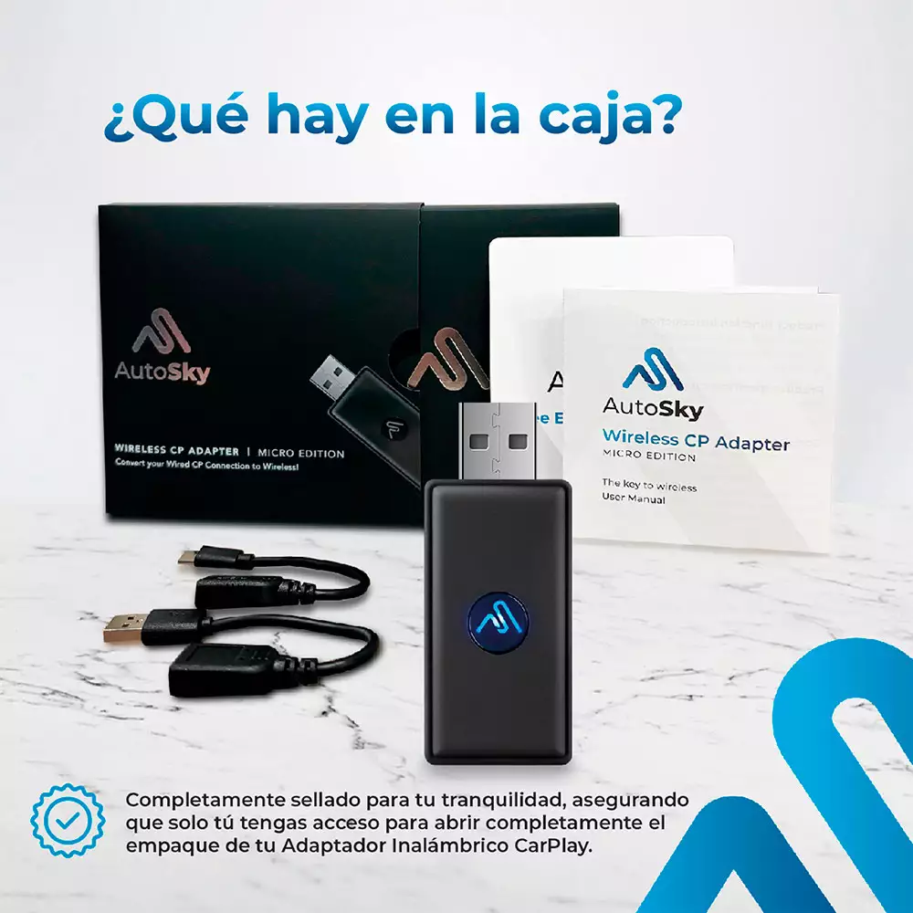 Adaptador Usb Autosky Carplay Wua-6