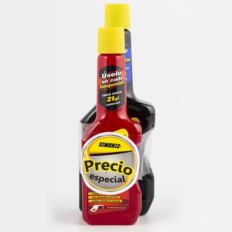 Aditivo Simoniz Gasolina + Limpiador 140 Ml