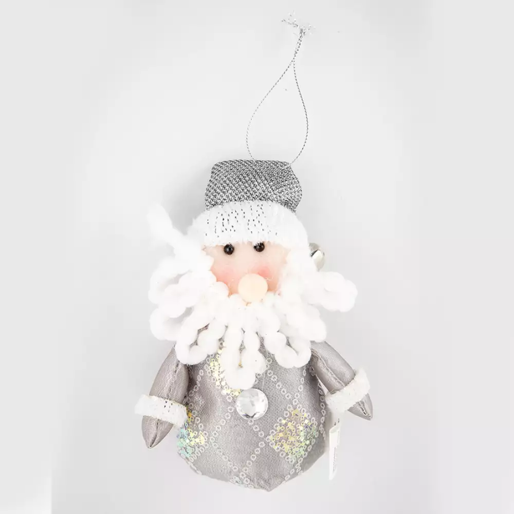 Adorno Arbol Colgante Santa Plata