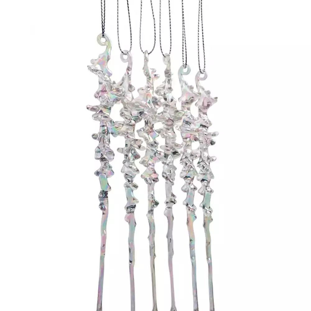 Adorno Arbol Santini Hielo 1X1Cm Plateado Polietileno 130-07010