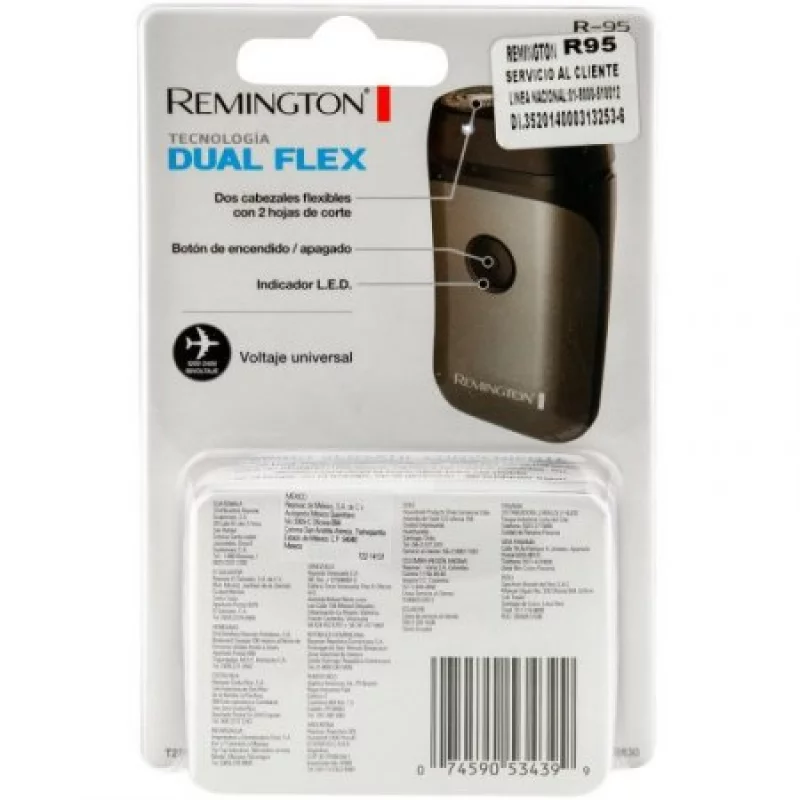 Afeitadora remington r95 dual flex