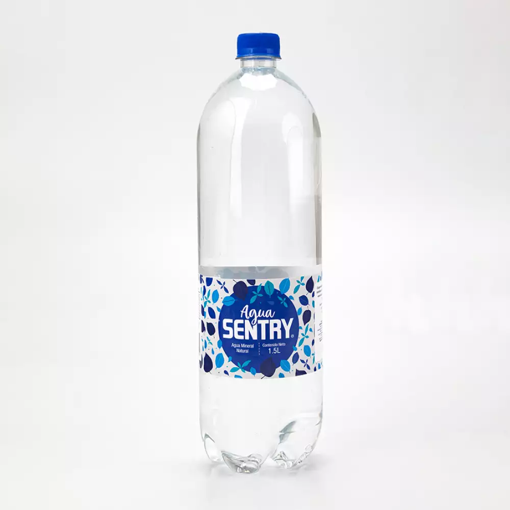 Agua sin gas sentry mineral x 1..5 lts natural