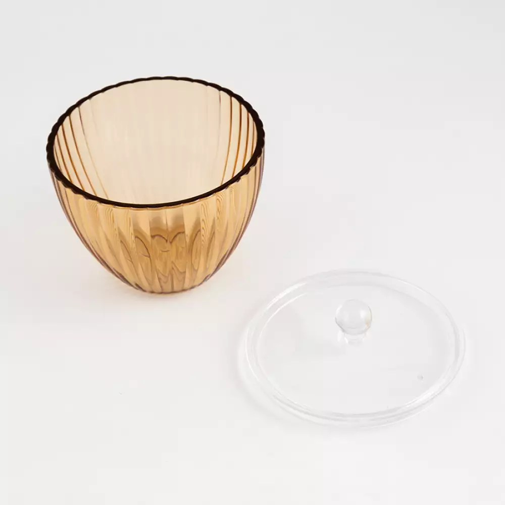 Algodonera Expressions Cristal Ocre 12X12Cm Plastico