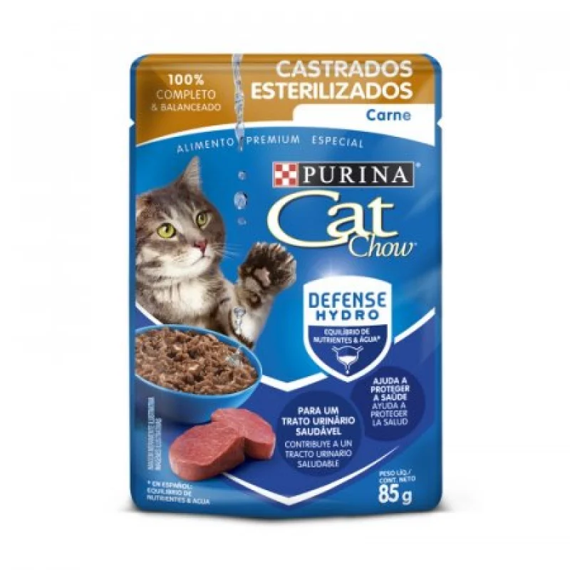 Alimento Humedo Gato Cat Chow 12338913 85 Gr Carne Esterelizados