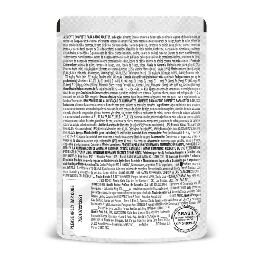 Alimento Humedo Gato Purina 85 Gr Atun 12459949