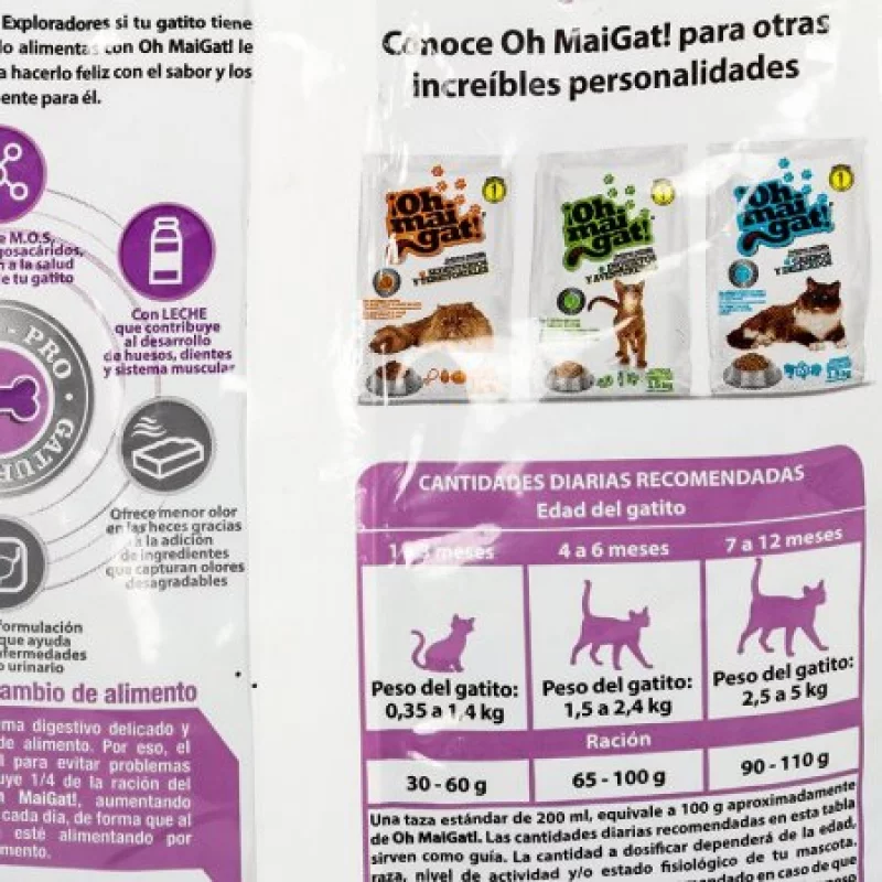 Alimento Para Gato Pequeño Ohmaigat 0.5 Kilos