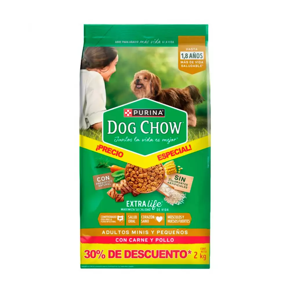 Alimento Perro Dog Chow 2 Kg Carne 12589545