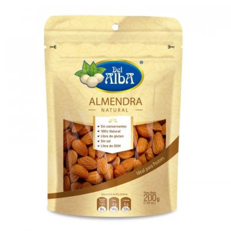 Almendra Del Alba X 200 Gr Crudos Natural 7939