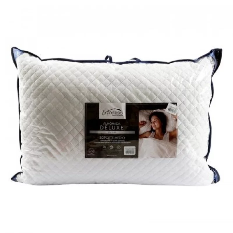 Almohada Deluxe Soporte Medio 8165 Expressions Bed & Bath - Blanco