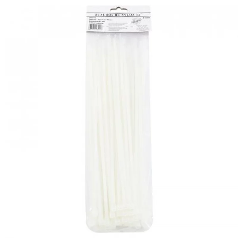 Amarre B.V. F16607 Nylon 4.8Mm 12 Pulgadas Transparente X100 Unida