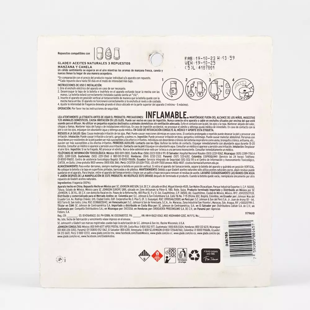 Ambientador Glade Electrico 3 Ud Surtido 346765