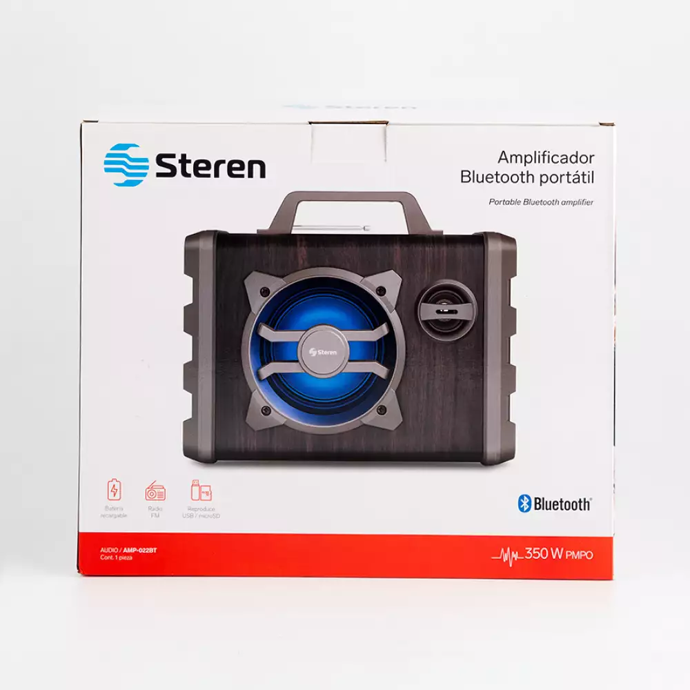 Amplificador Steren Portatil 350 W Amp-022Bt