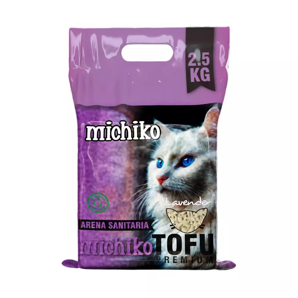 Arena Gato Tofu Michiko 2.5 Kg Lavanda 200100167