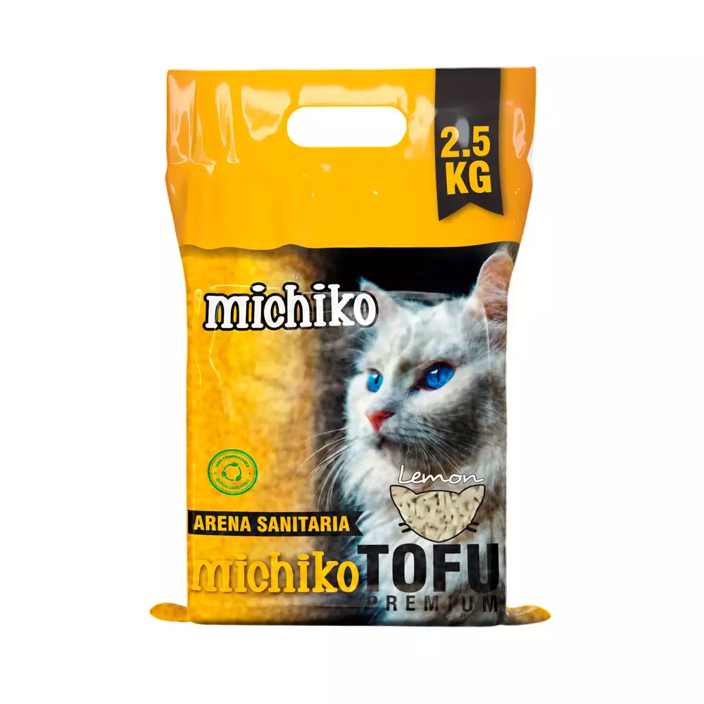 Arena Gato Tofu Michiko 2.5 Kg Limon 200100165