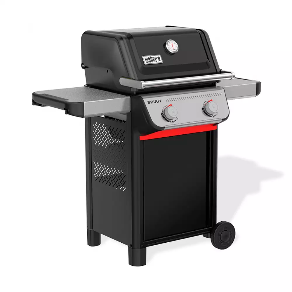 Asador A Gas Weber Spirit E210 2 Quemad 122X117X67Cm Negro Acero