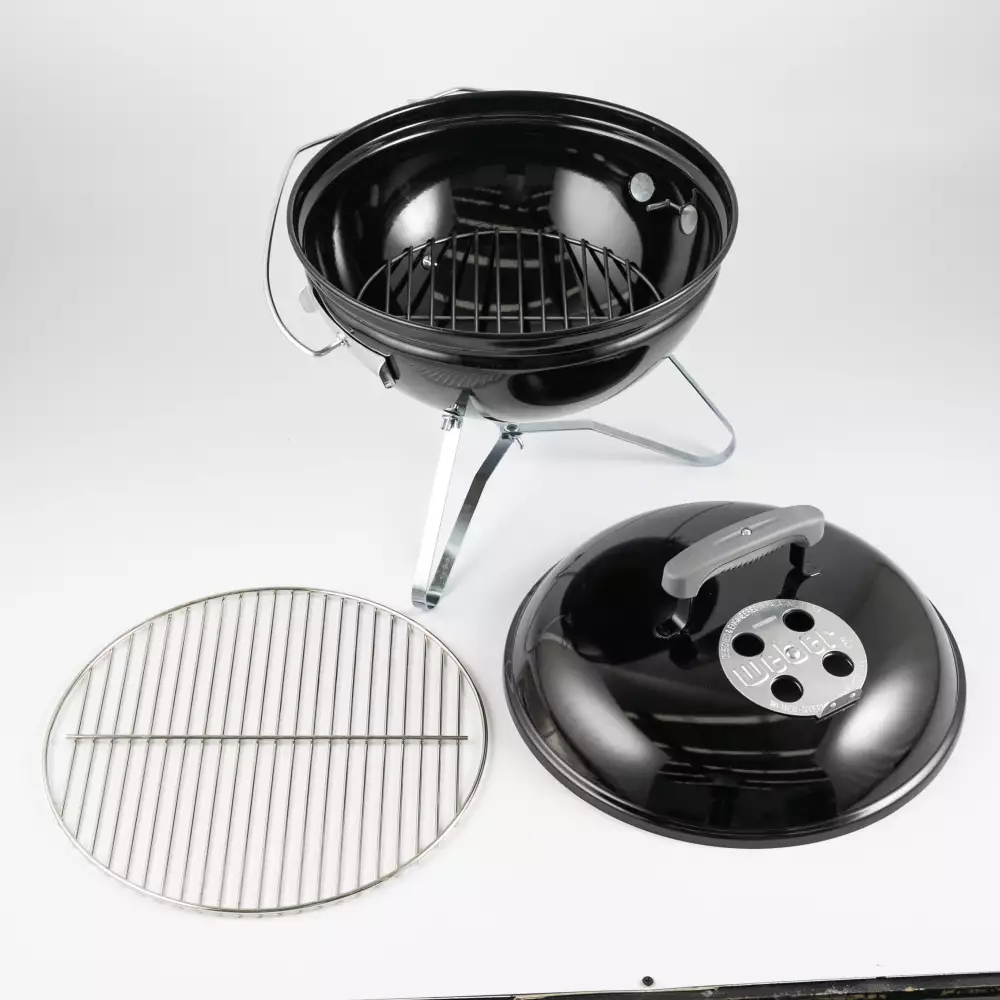 Asador Carbon 14 Pl Weber Maletin + Utensilios 36X42X37Cm Negro