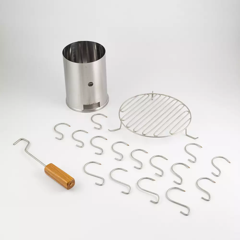 Asador Clark Barril Grande 65X80X45Cm 90% Acero Inoxidable Brinox