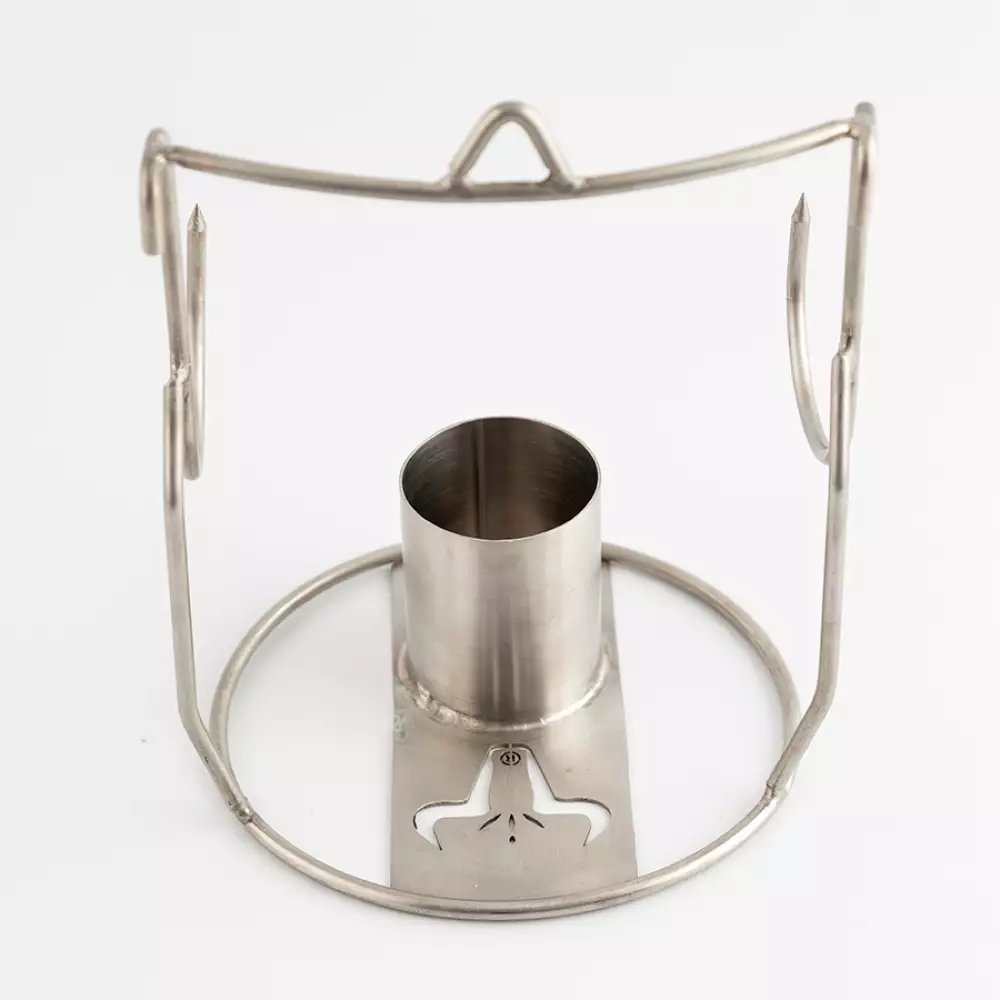 Asador Steak And Beer Pollo Mediano 100% Acero Inoxidable Ac-009