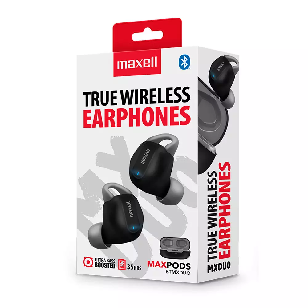 Audifonos Maxell Tws Eb-Btmxduo Negro 348648
