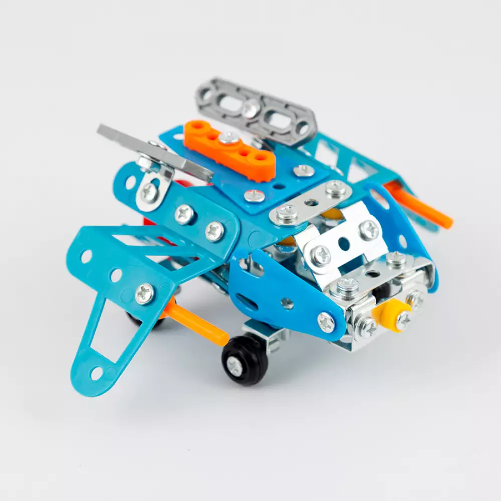 Avion Armable Maypa 22X16Cm Azul Plastico