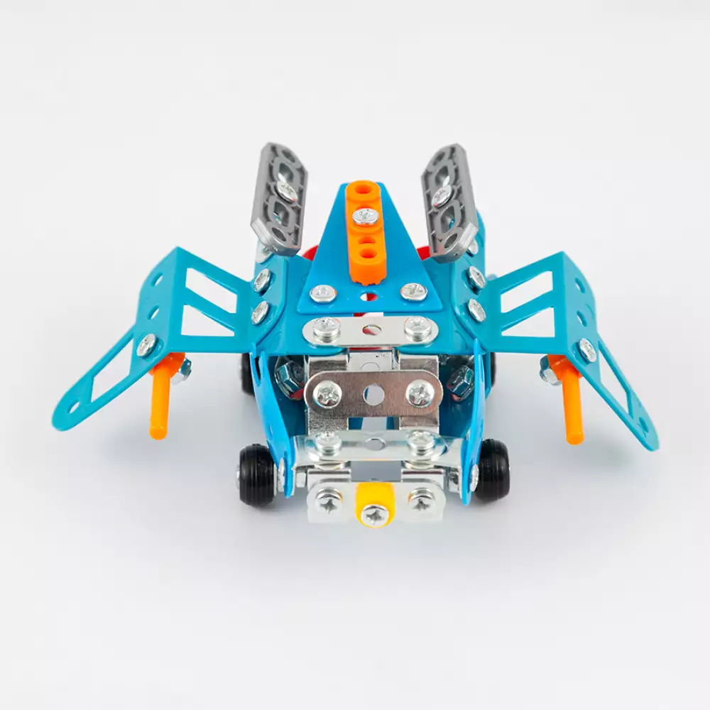 Avion Armable Maypa 22X16Cm Azul Plastico