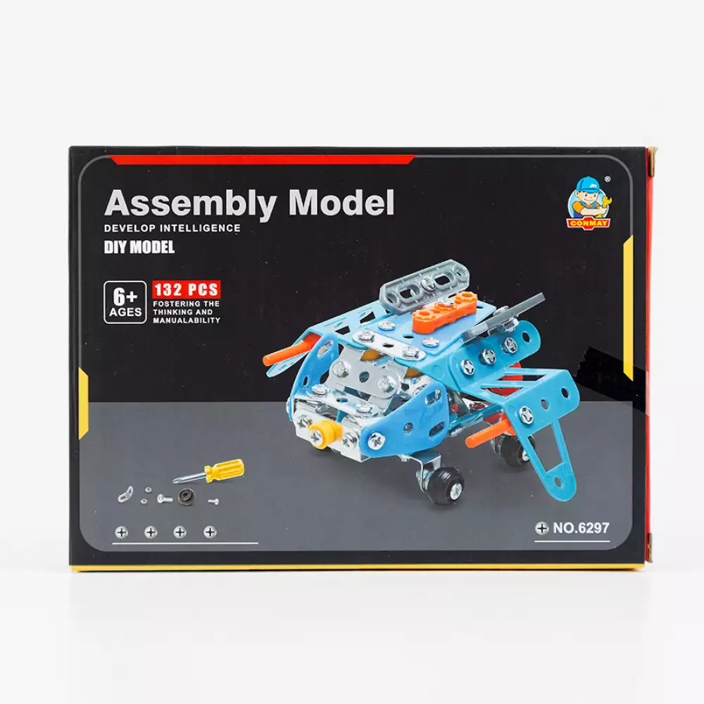 Avion Armable Maypa 22X16Cm Azul Plastico