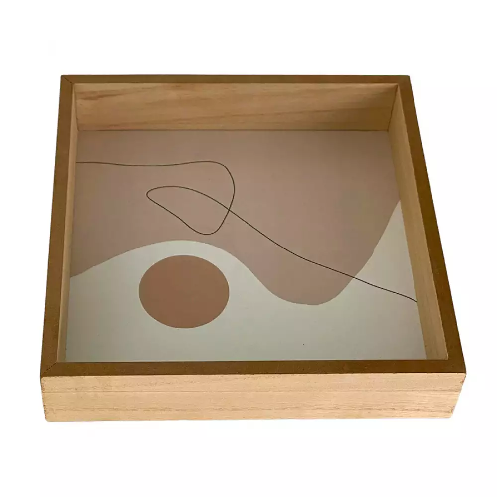 Bandeja Cubo Concepts Sweet Mocca 17X2X17Cm Gris Hierro 567-53