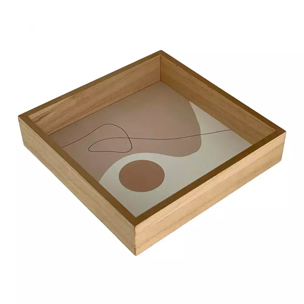 Bandeja Cubo Concepts Sweet Mocca 17X2X17Cm Gris Hierro 567-53