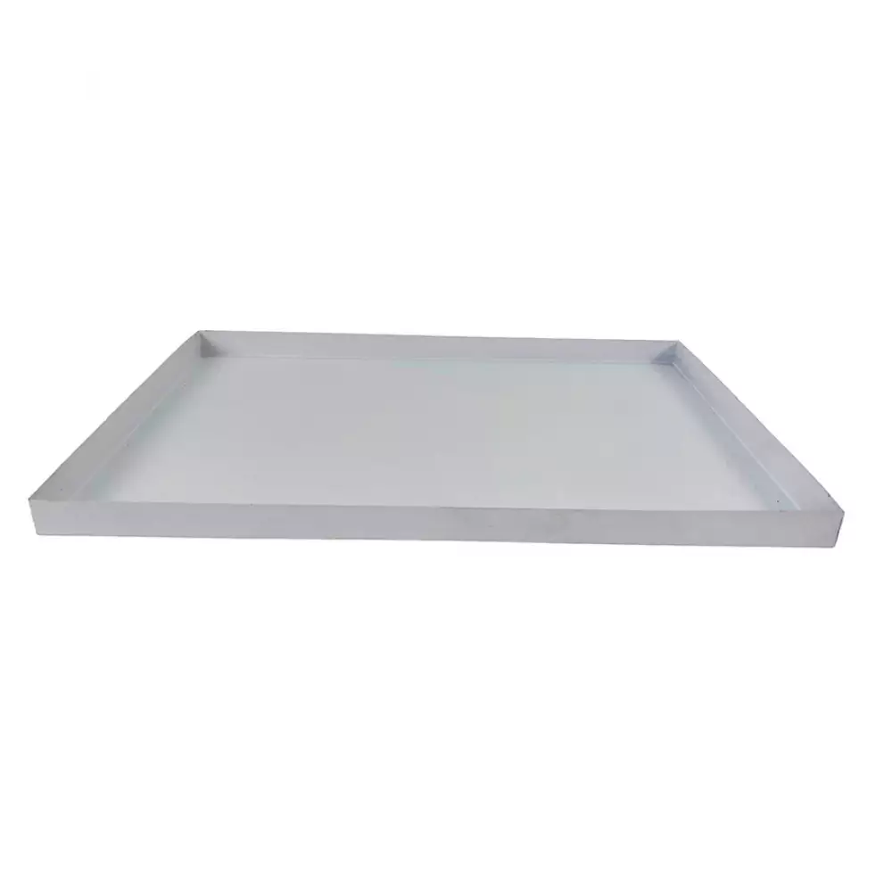 Bandeja deco concepts Crystal Blue 25x2x39cm blanco hierro 567-531