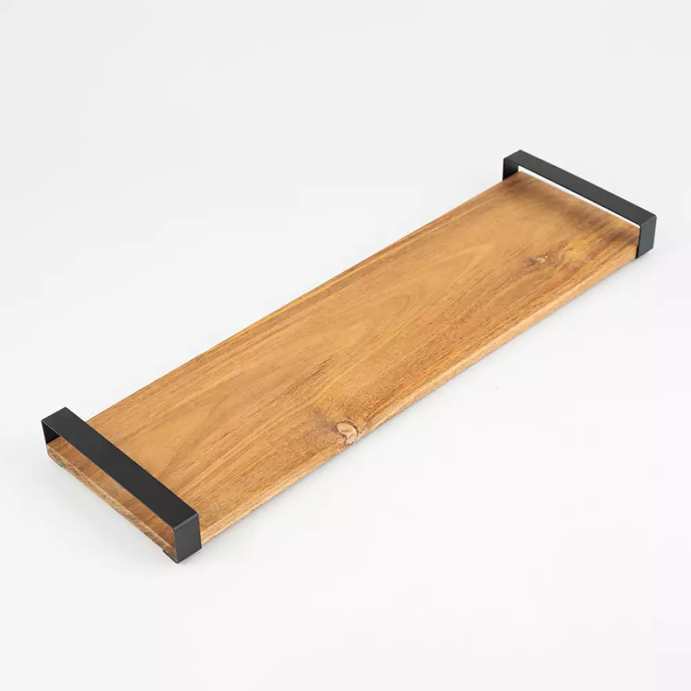 Bandeja en Madera Y Metal