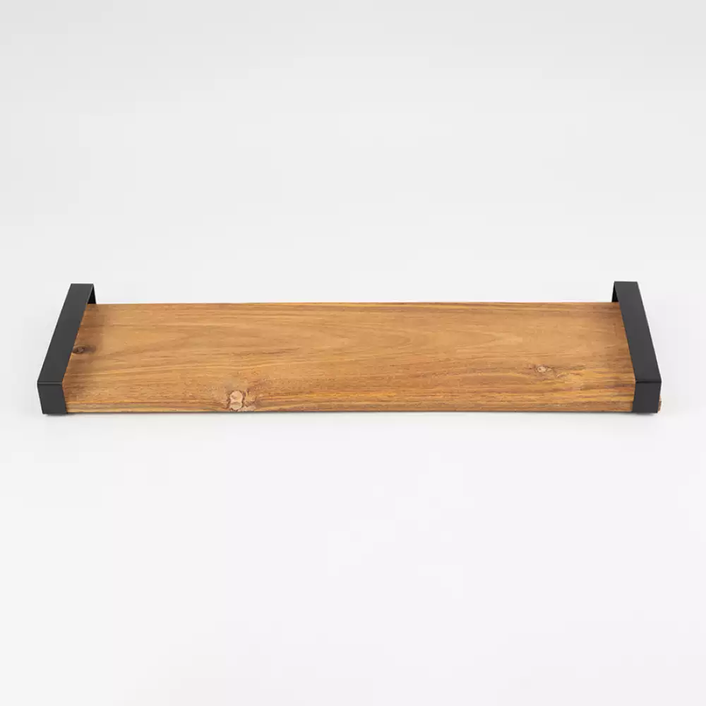 Bandeja en Madera Y Metal