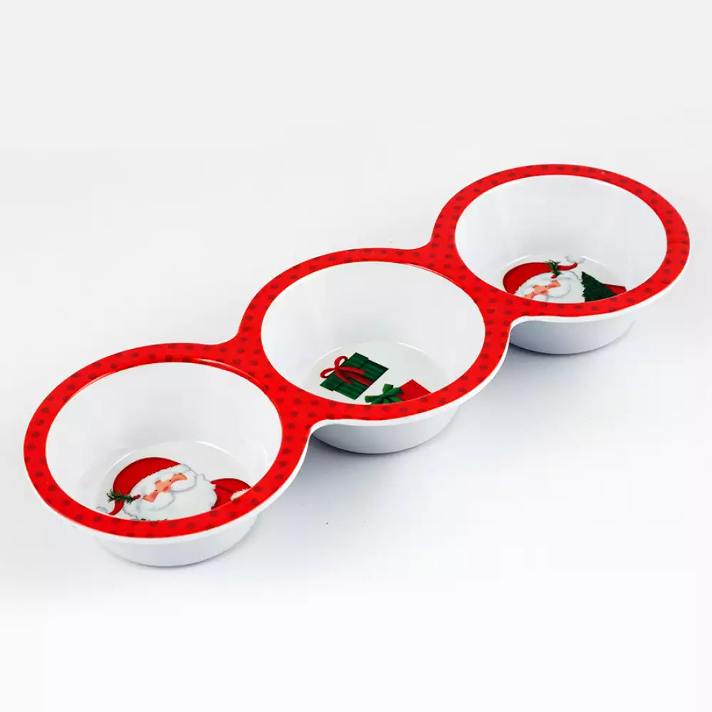 Bandeja entremesero navideño muñecos tradicional 37.5x13x5cm