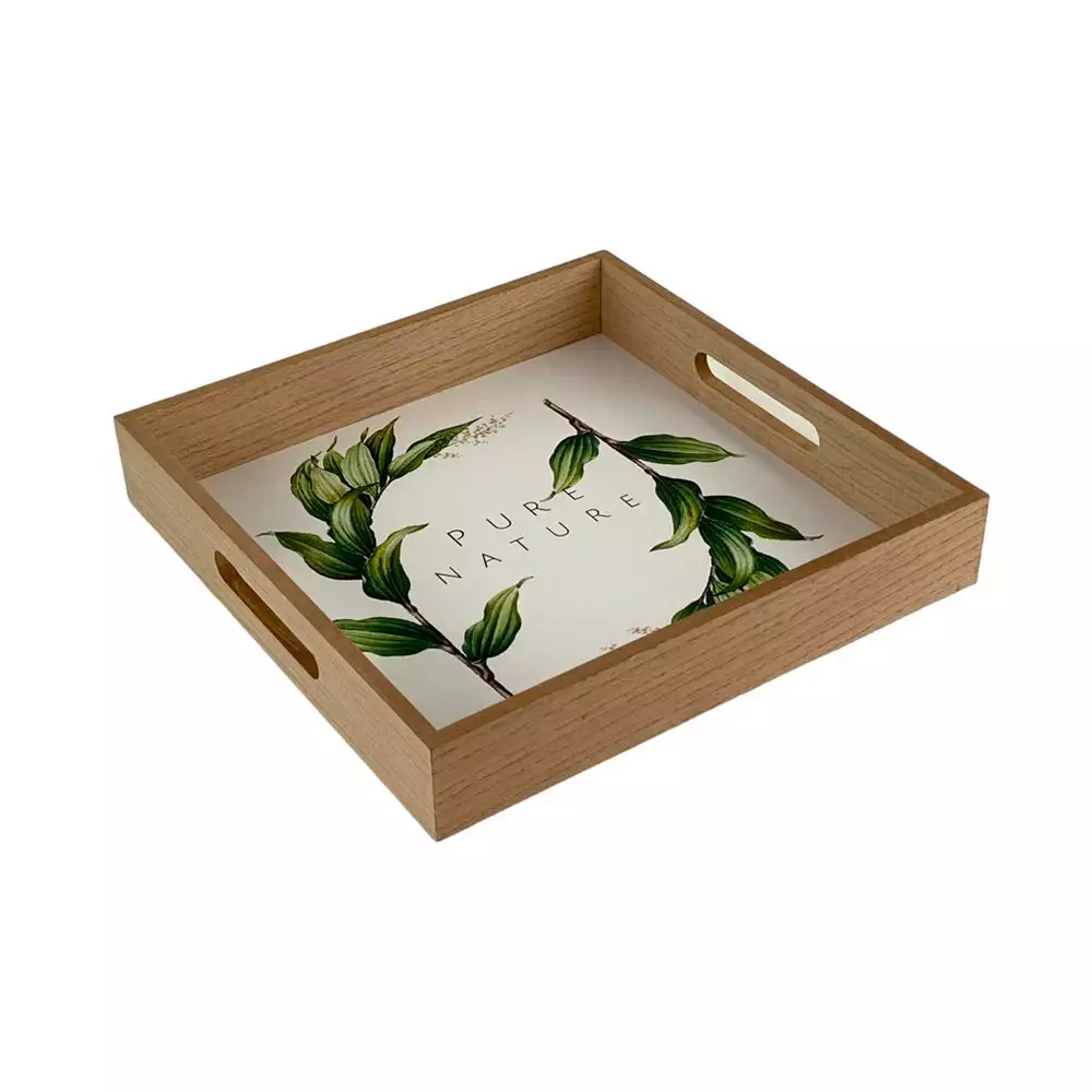 Bandeja Hoja Concepts Savanna 30X5X30Cm Multicolor Mdf 532-02077