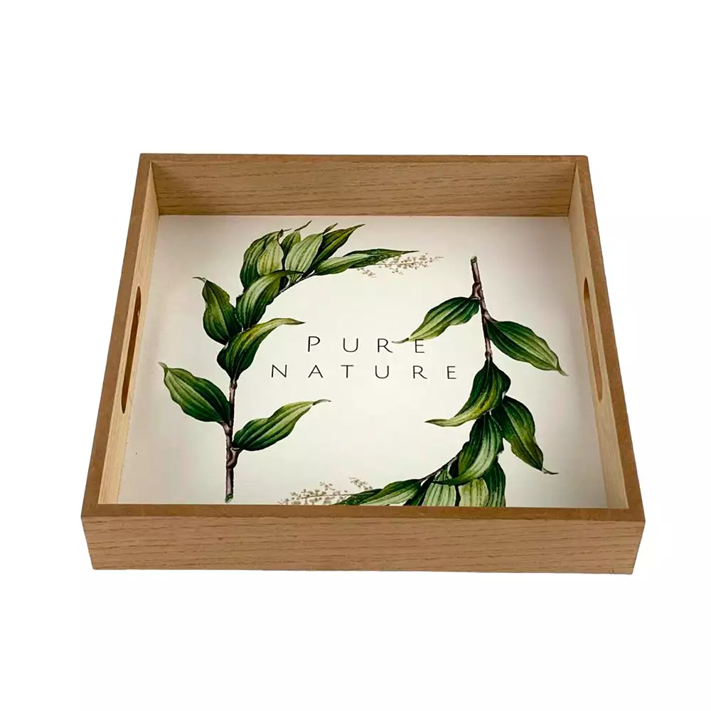 Bandeja Hoja Concepts Savanna 30X5X30Cm Multicolor Mdf 532-02077