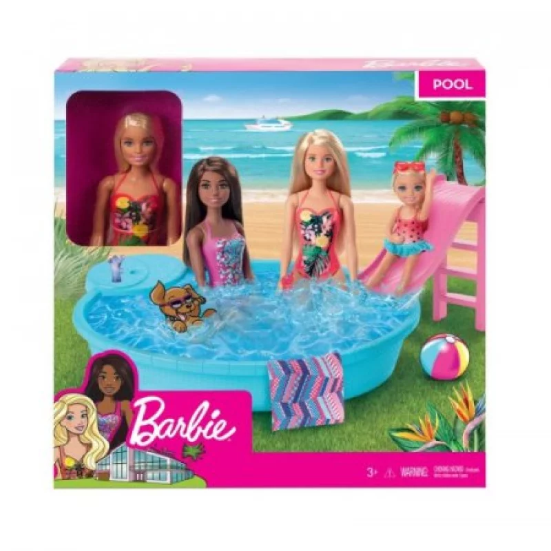 Barbie Mattel Piscina Glam Con Muñeca Ghl91