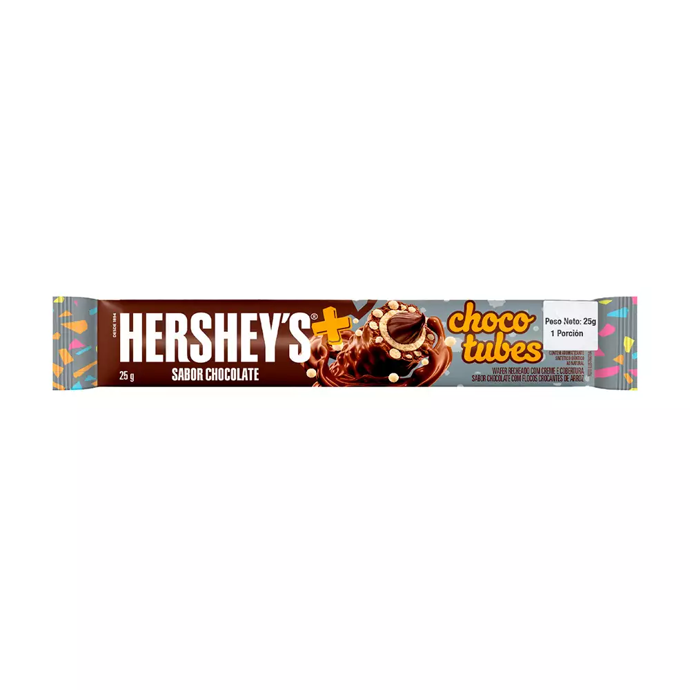 Barquillo Hersheys Chocotubes 25 Gr Chocolate 22124