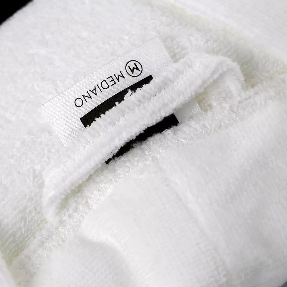 Bata De Bano Expressions Mediano Blanco 350 Gr Algodon Brmres350